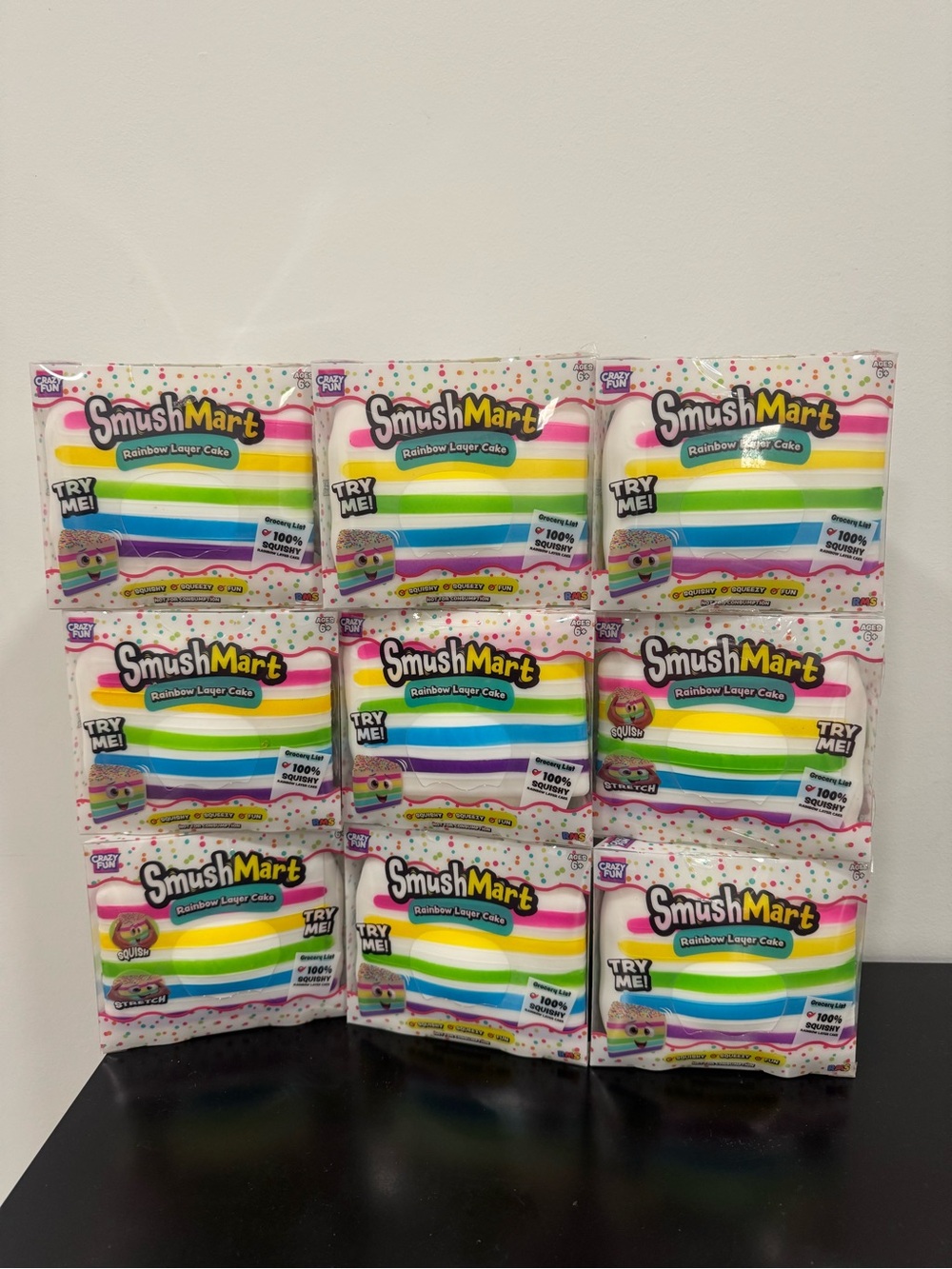 RMS CrazyFun SmushMart Rainbow Layer Cake Squishy